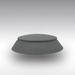 Cône de boudin CEREDI Millennium 9016 en EPDM, gris clair RAL 7035, Ø 165/125 mm