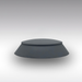 Cône de boudin CEREDI Millennium 9016 en EPDM, gris moyen RAL 7038, Ø 165/125 mm